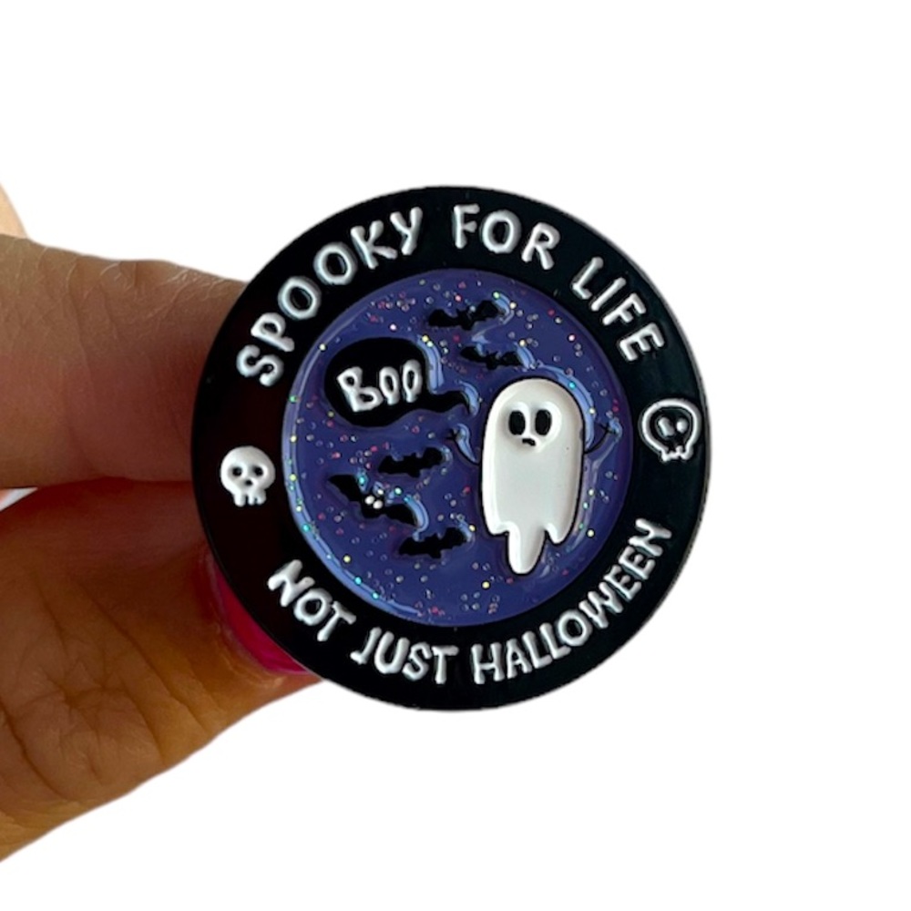 Halloween Spooky for Life Enamel Pin